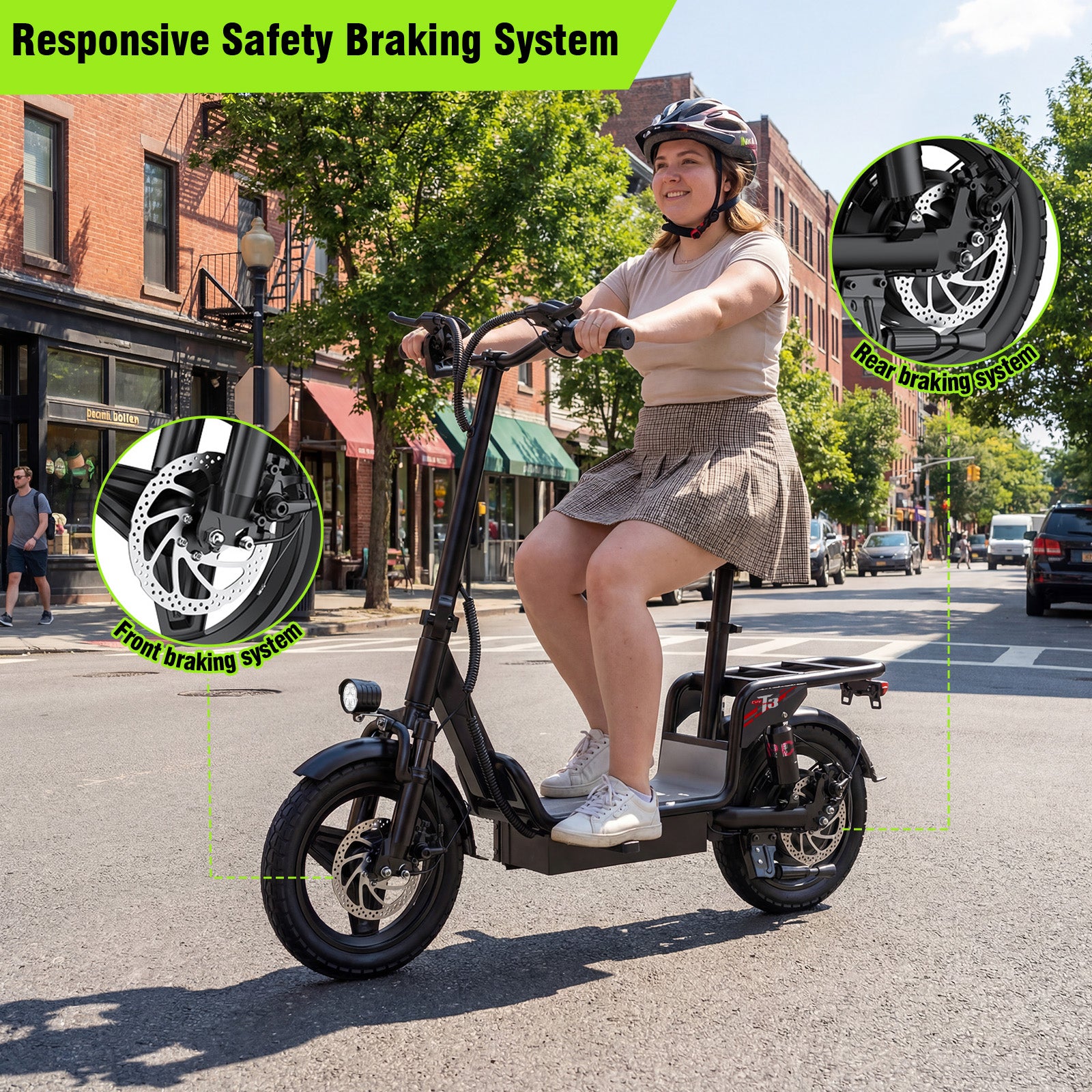 Furider T3 Seated Electric Scooter for Adults