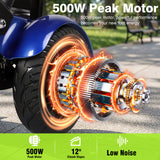 Furider T2 Electric Four-Wheel Folding Scooter for Seniors