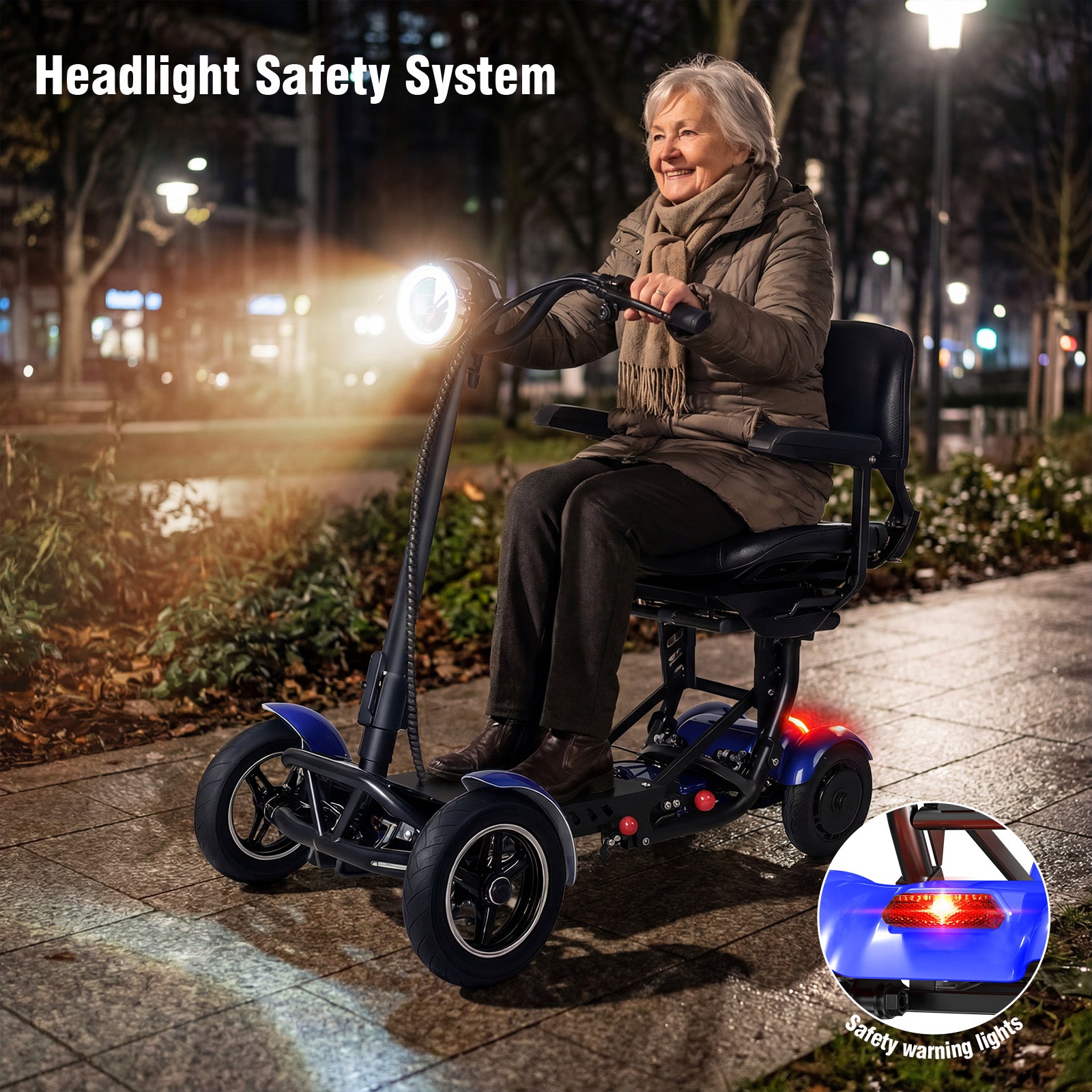 Furider T2 Electric Four-Wheel Folding Scooter for Seniors